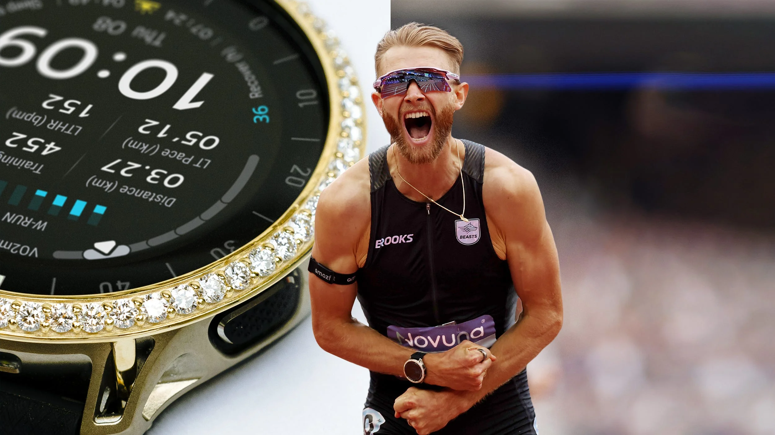 Josh Kerr Wore a Custom Gold-and-Diamond GPS Watch for His World Record. It Was Designed By a Former Pro Runner