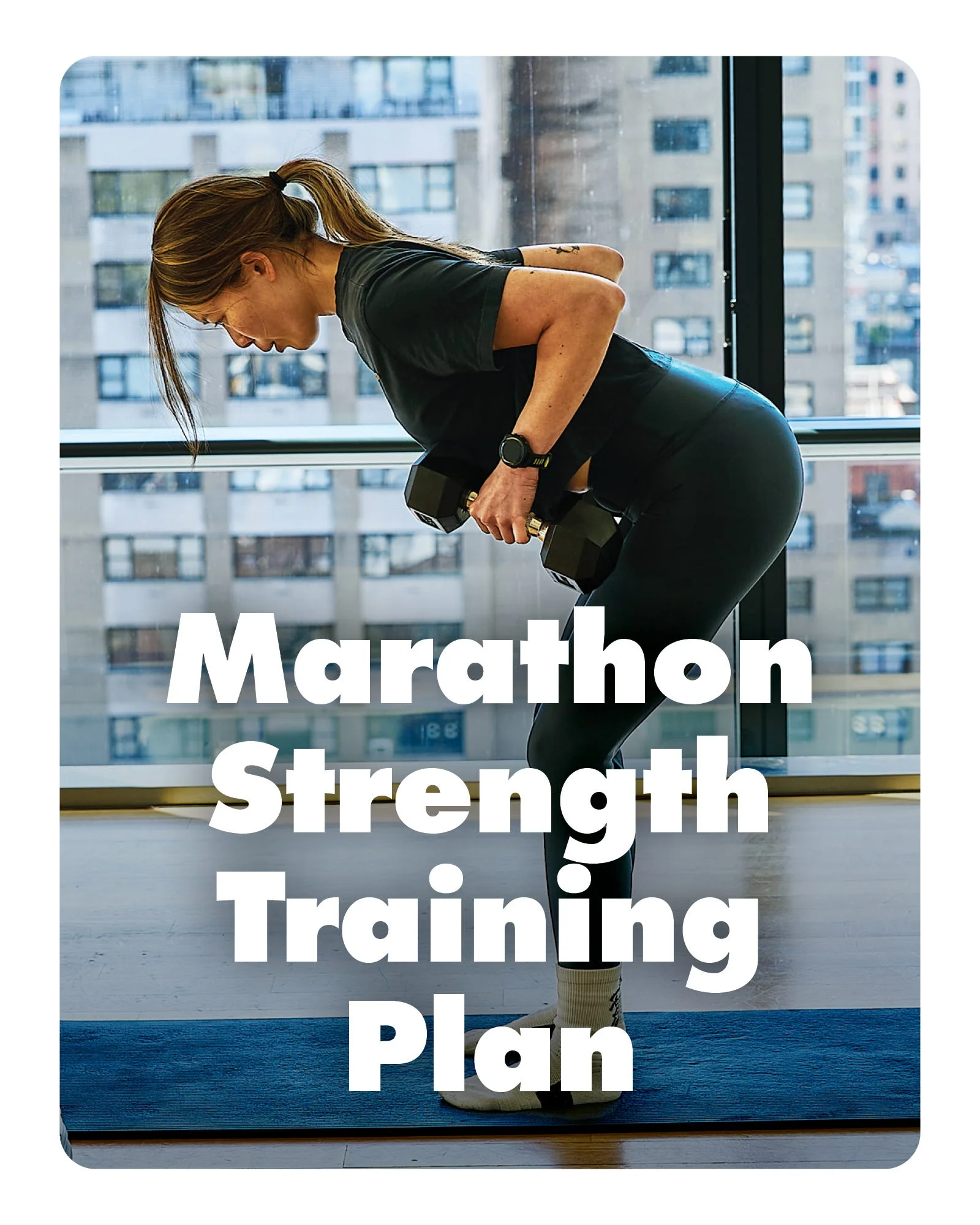 strength training session focused on marathon preparation