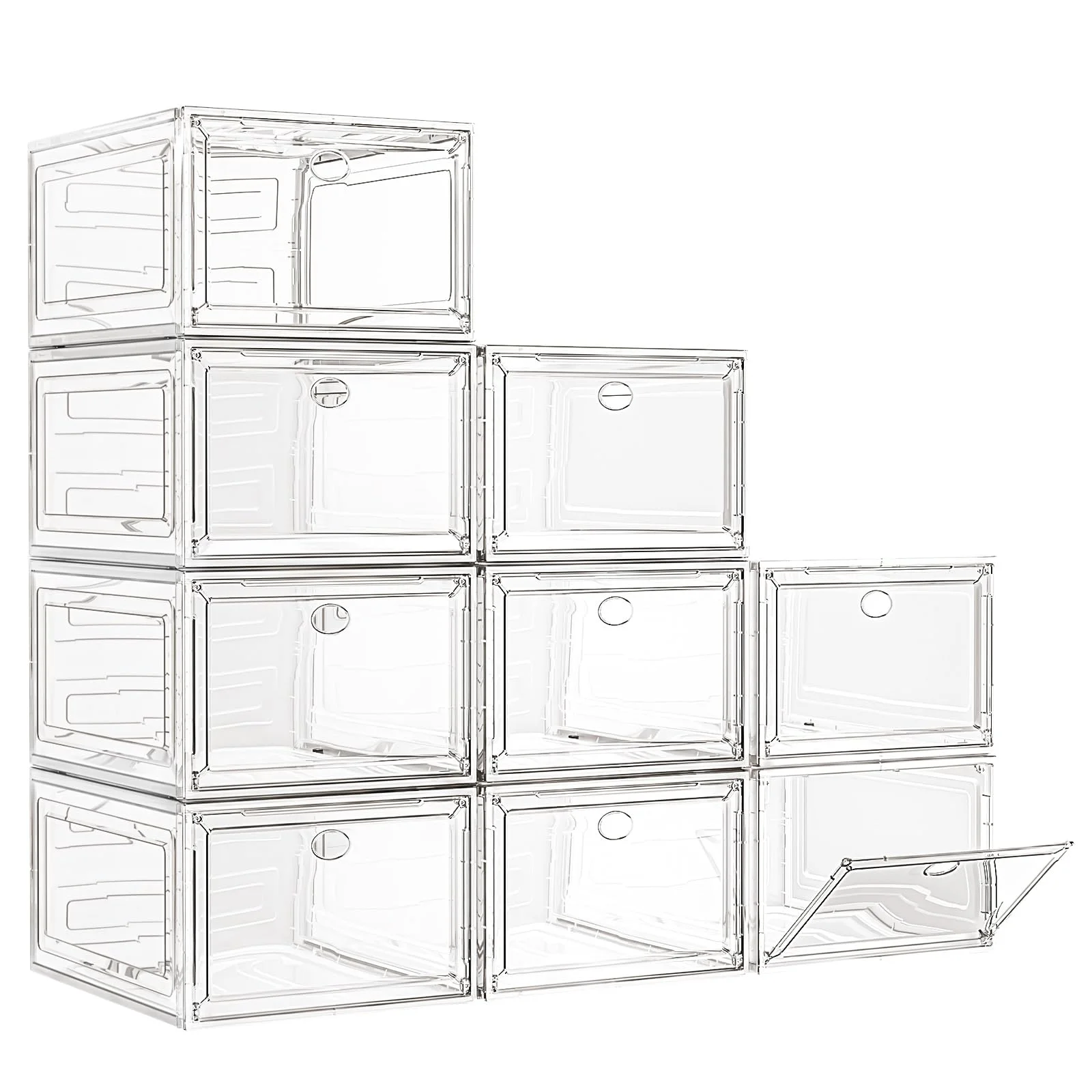 Large Clear Shoe Boxes Organizer Large Clear Shoe Boxes Organizer